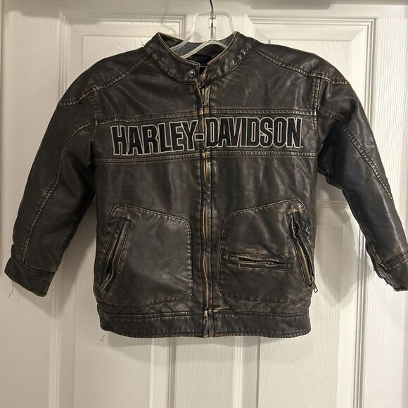KIDS LEATHER JACKET BY HARLEY DAVIDSON Rare‎ 